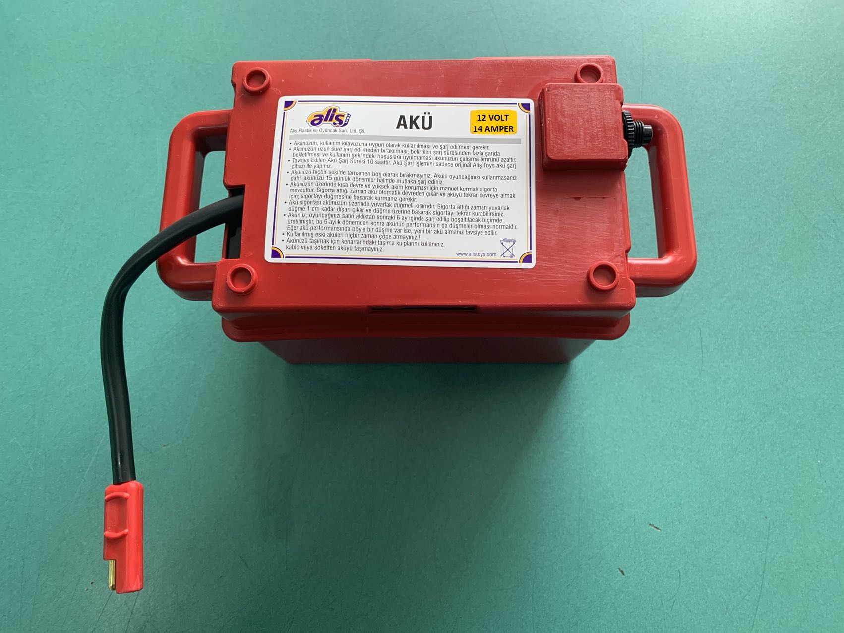 12 Volt Araç Aküsü (Tek Çıkışlı) 14 Amper Yüksek Kapasiteli Jel Akü